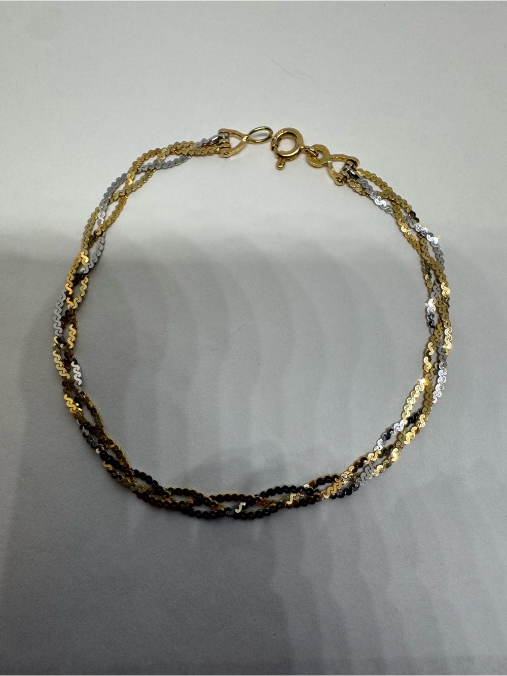 Vintage 14K 585 Solid Gold Italy Bracelet 7.5"